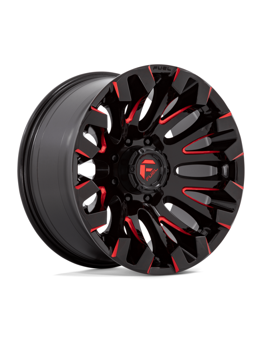 Felga aluminiowa D829 QUAKE Gloss Black Milled Red Tint FUEL