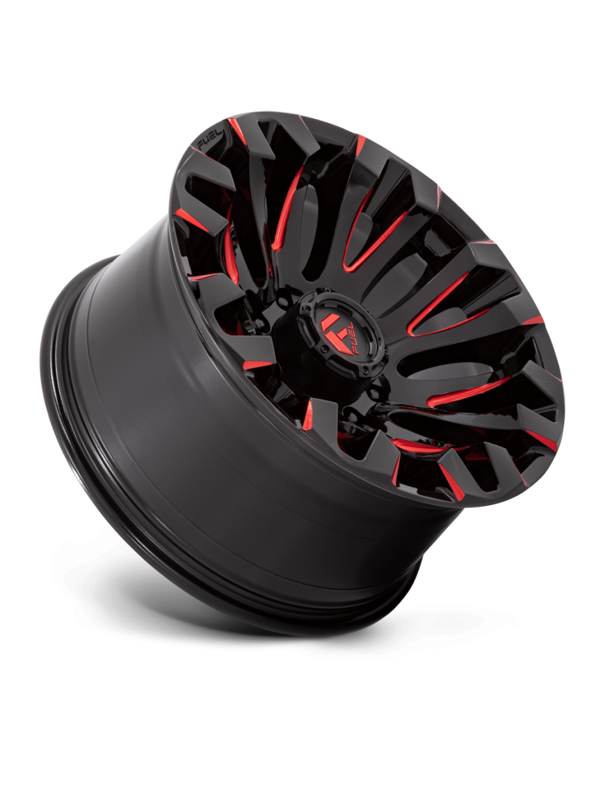 Felga aluminiowa D829 QUAKE Gloss Black Milled Red Tint FUEL - ujęcie 2