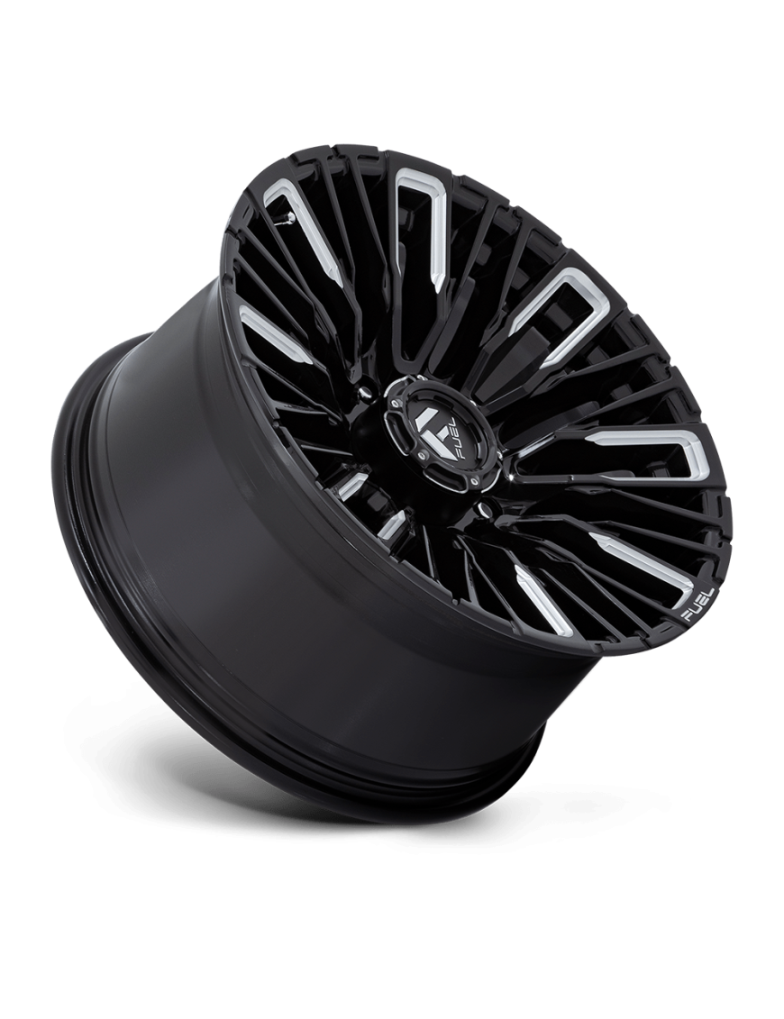 Felga aluminiowa D849 REBAR Gloss Black Milled FUEL - ujęcie 3