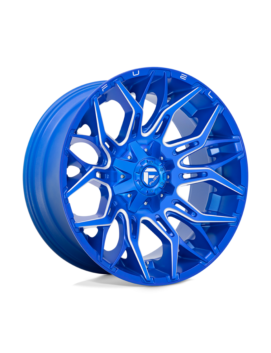 Felga aluminiowa D770 TWITCH Anodized Blue Milled FUEL