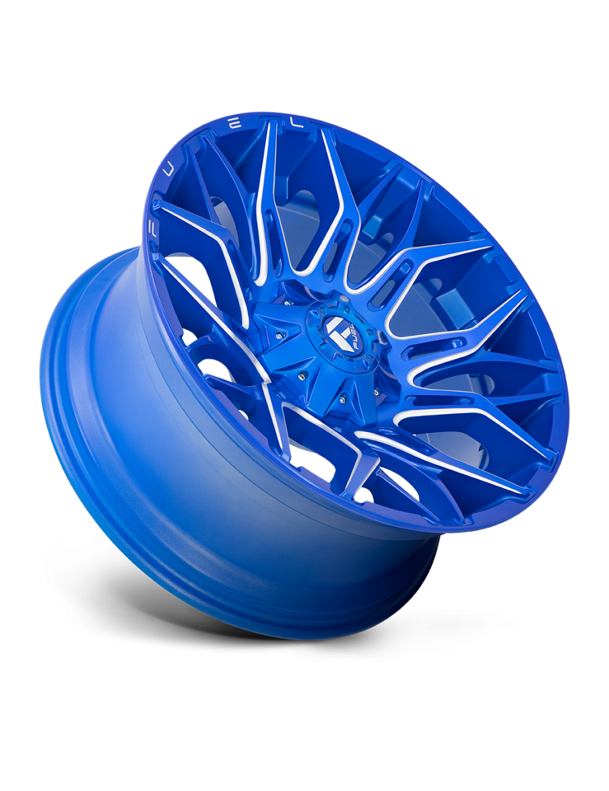 Felga aluminiowa D770 TWITCH Anodized Blue Milled FUEL - ujęcie 2