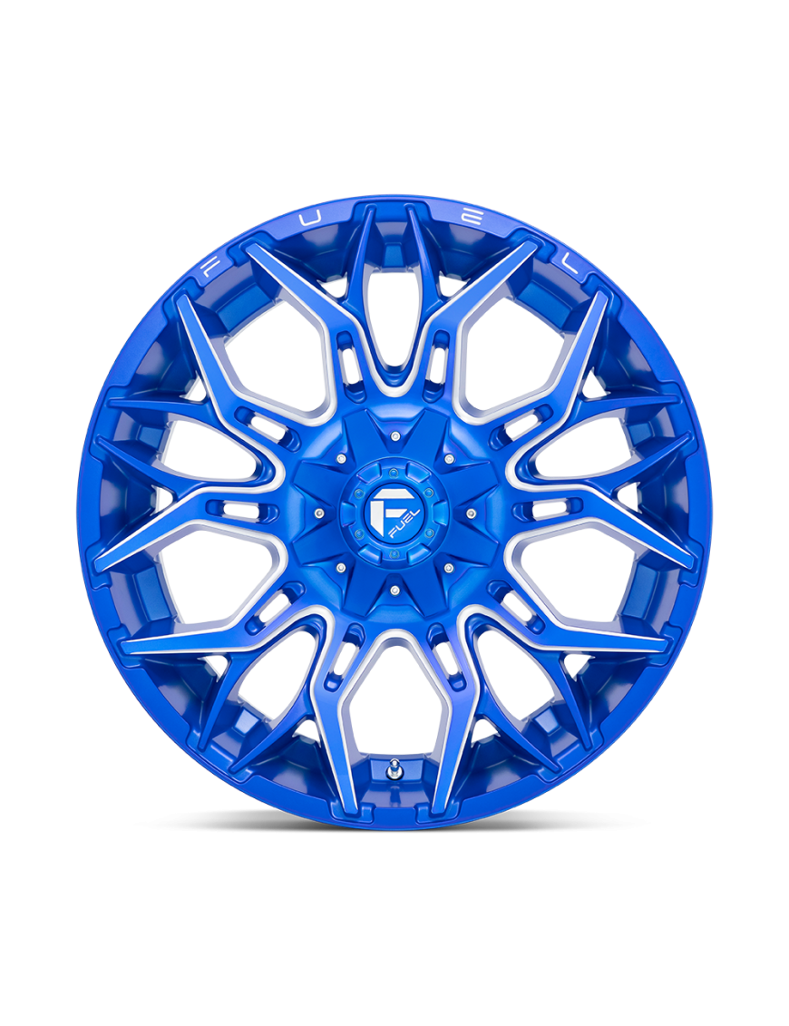 Felga aluminiowa D770 TWITCH Anodized Blue Milled FUEL - ujęcie 3
