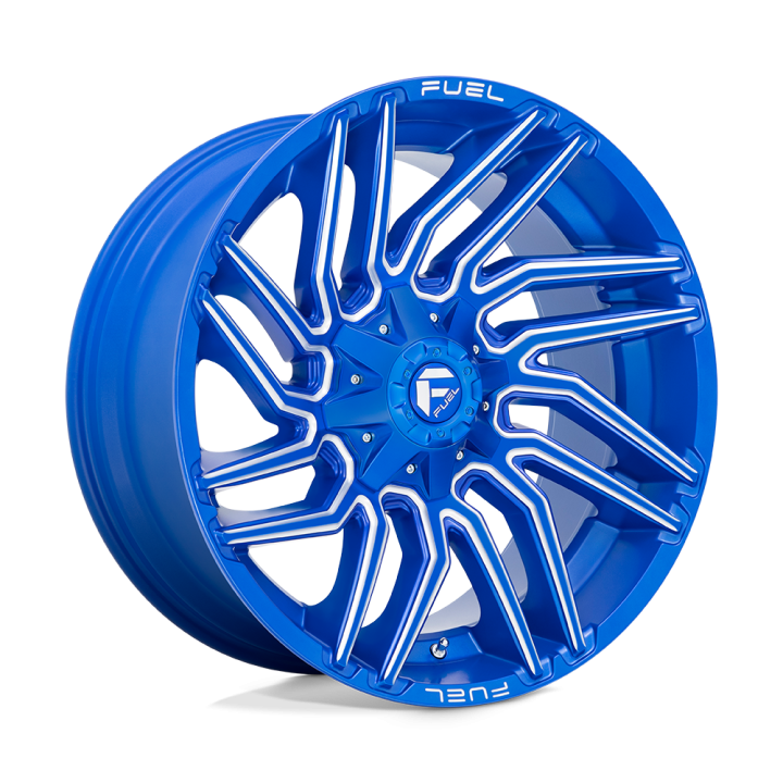 Felga aluminiowa D774 TYPHOON Anodized Blue Milled FUEL
