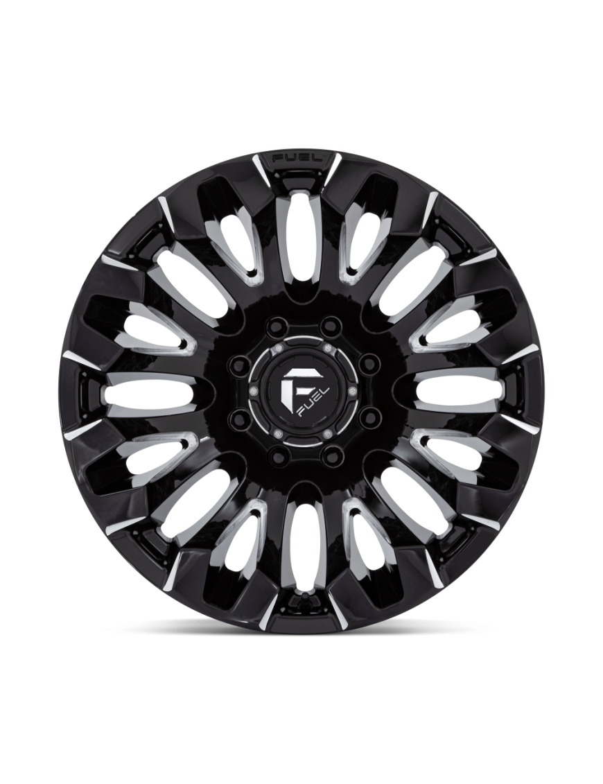Felga aluminiowa D828 QUAKE Gloss Black Milled FUEL - ujęcie 2
