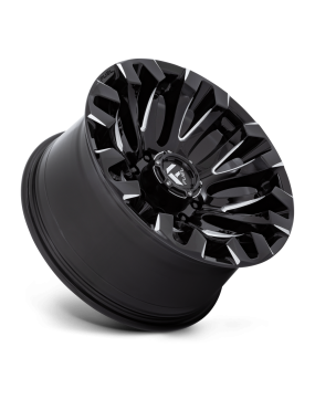 Felga aluminiowa D828 QUAKE Gloss Black Milled FUEL - ujęcie 3