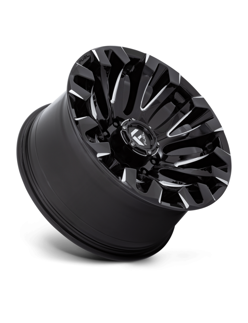 Felga aluminiowa D828 QUAKE Gloss Black Milled FUEL - ujęcie 3