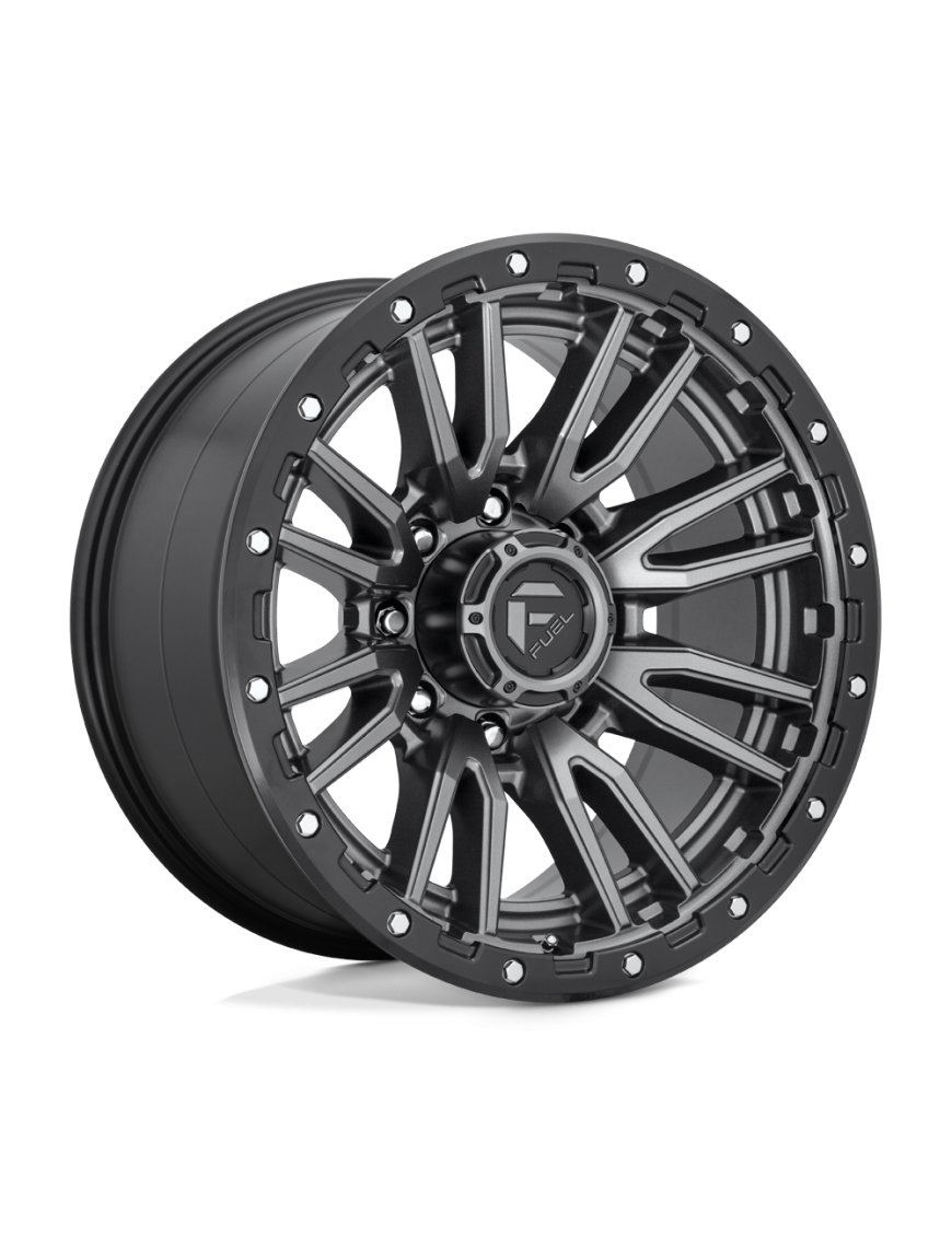 Felga aluminiowa D680 REBEL Matte Gun Metal Black Bead Ring FUEL