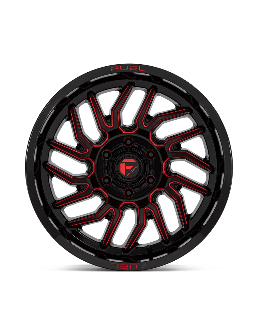 Felga aluminiowa D808 HURRICANE Gloss Black Milled Red Tint FUEL - ujęcie 2