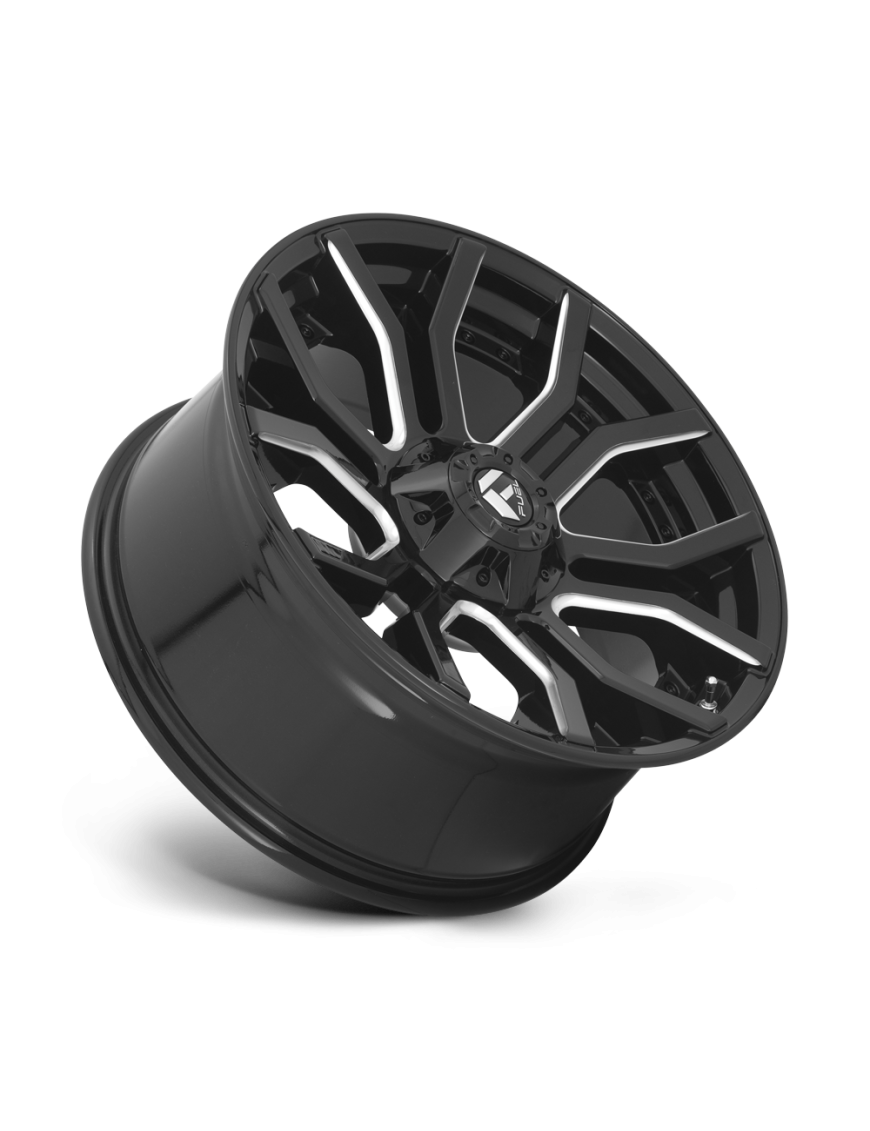 Felga aluminiowa D711 RAGE Gloss Black Milled FUEL - ujęcie 3