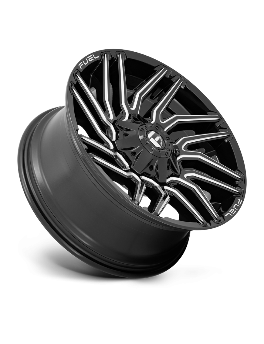 Felga aluminiowa D773 TYPHOON Gloss Black Milled FUEL