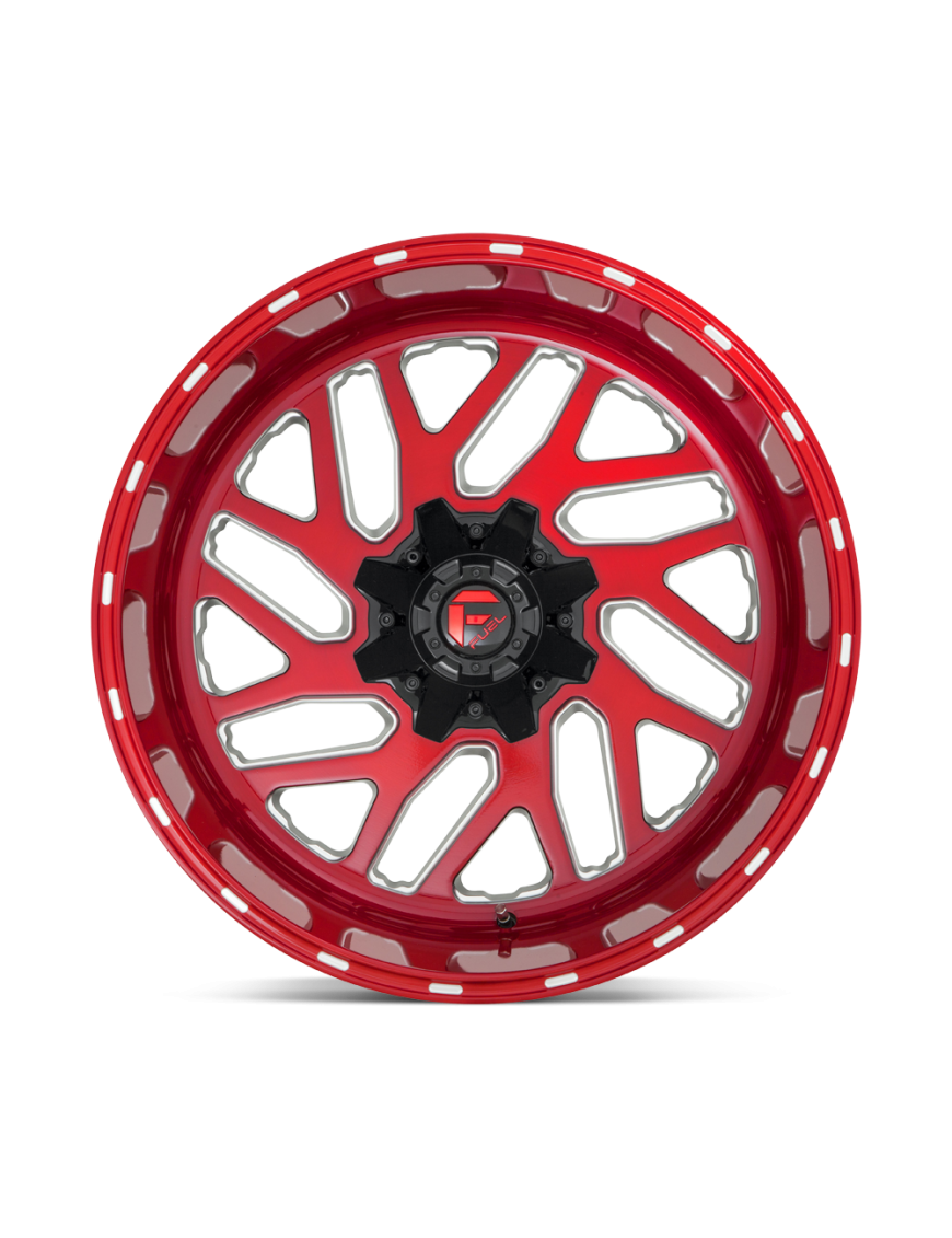 Felga aluminiowa D691 TRITON Candy Red Milled FUEL - ujęcie 3