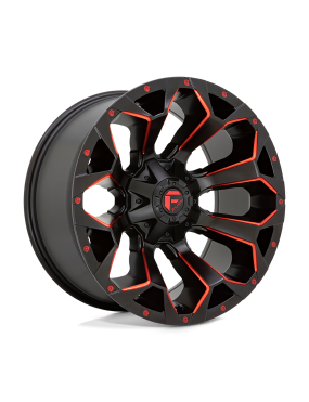 Felga aluminiowa D787 ASSAULT Matte Black Red Milled FUEL