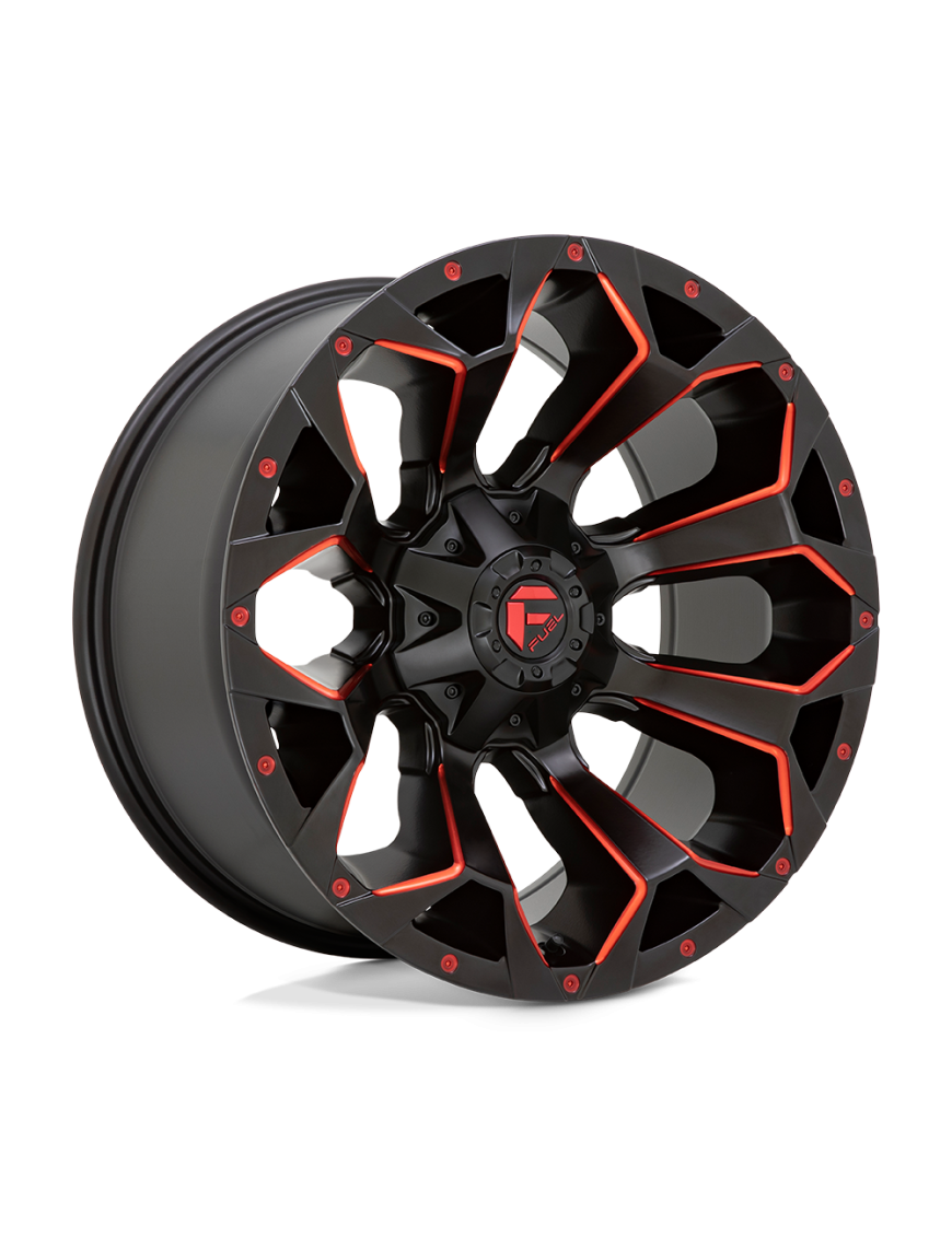 Felga aluminiowa D787 ASSAULT Matte Black Red Milled FUEL