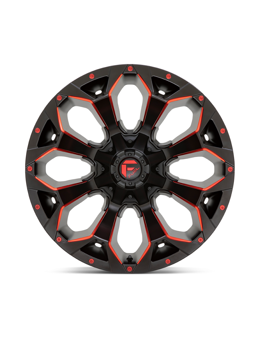 Felga aluminiowa D787 ASSAULT Matte Black Red Milled FUEL