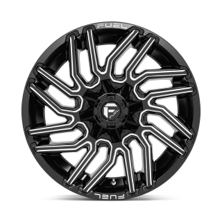 Felga aluminiowa D773 TYPHOON Gloss Black Milled FUEL - ujęcie 2