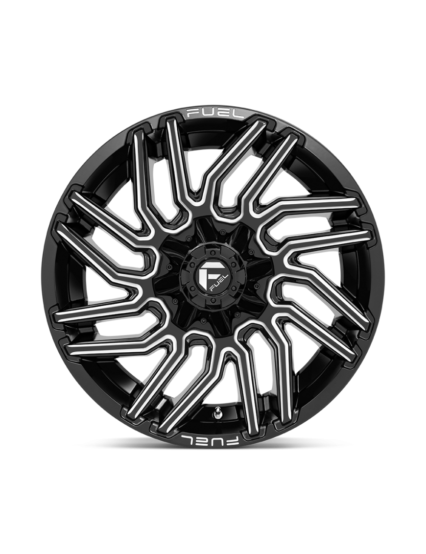 Felga aluminiowa D773 TYPHOON Gloss Black Milled FUEL - ujęcie 2