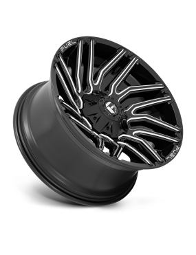 Felga aluminiowa D773 TYPHOON Gloss Black Milled FUEL - ujęcie 3