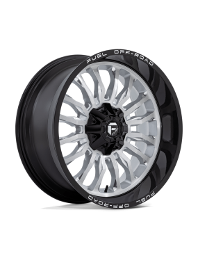 Felga aluminiowa D798 ARC Silver Brushed Face W/ Milled Black Lip FUEL