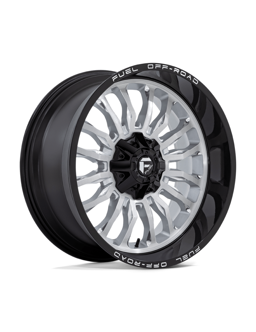 Felga aluminiowa D798 ARC Silver Brushed Face W/ Milled Black Lip FUEL
