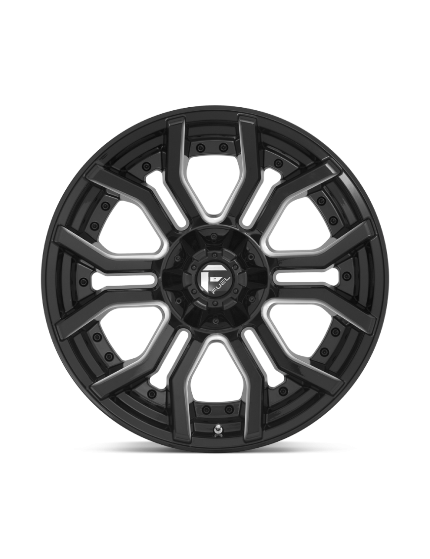 Felga aluminiowa D711 RAGE Gloss Black Milled FUEL - ujęcie 2