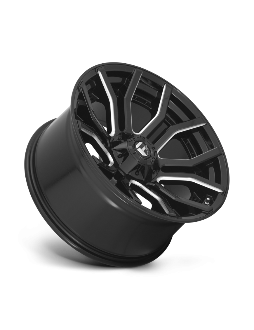 Felga aluminiowa D711 RAGE Gloss Black Milled FUEL - ujęcie 3
