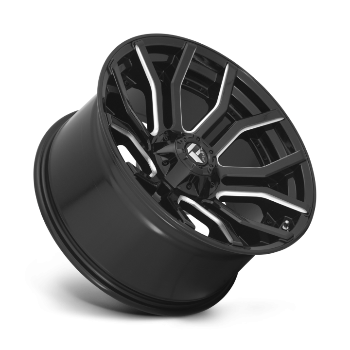 Felga aluminiowa D711 RAGE Gloss Black Milled FUEL - ujęcie 3