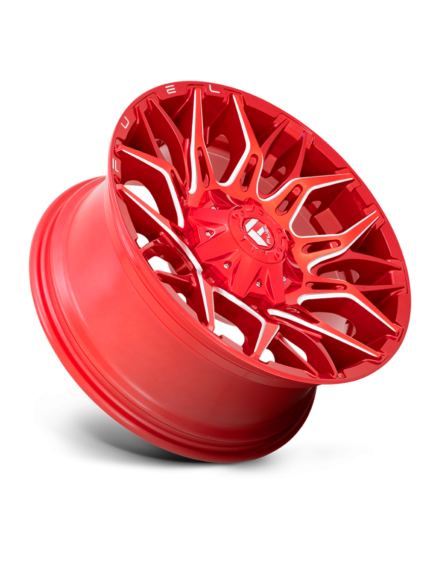 Felga aluminiowa D771 TWITCH Candy Red Milled FUEL - ujęcie 2