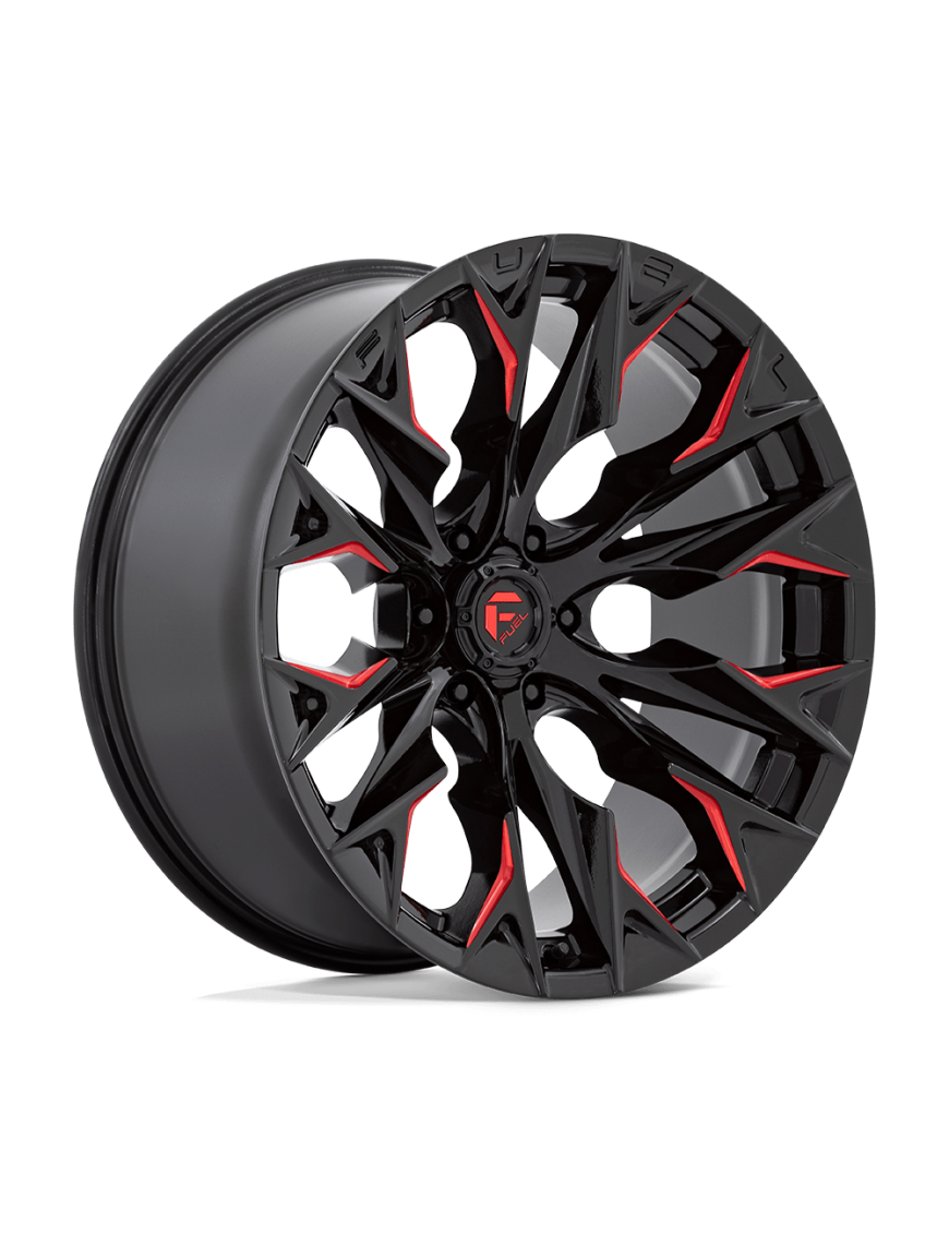 Felga aluminiowa D823 FLAME Gloss Black Milled W/ Candy Red FUEL