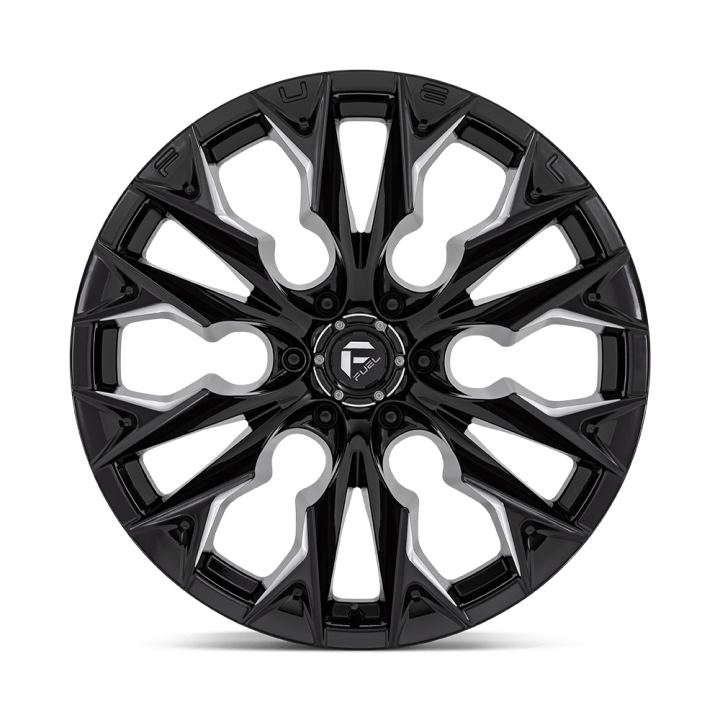 Felga aluminiowa D803 FLAME Gloss Black Milled FUEL - ujęcie 3