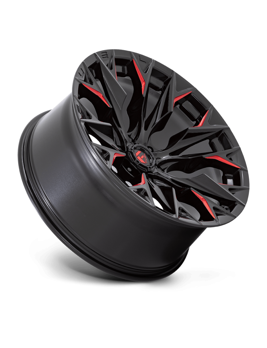 Felga aluminiowa D823 FLAME Gloss Black Milled W/ Candy Red FUEL - ujęcie 2