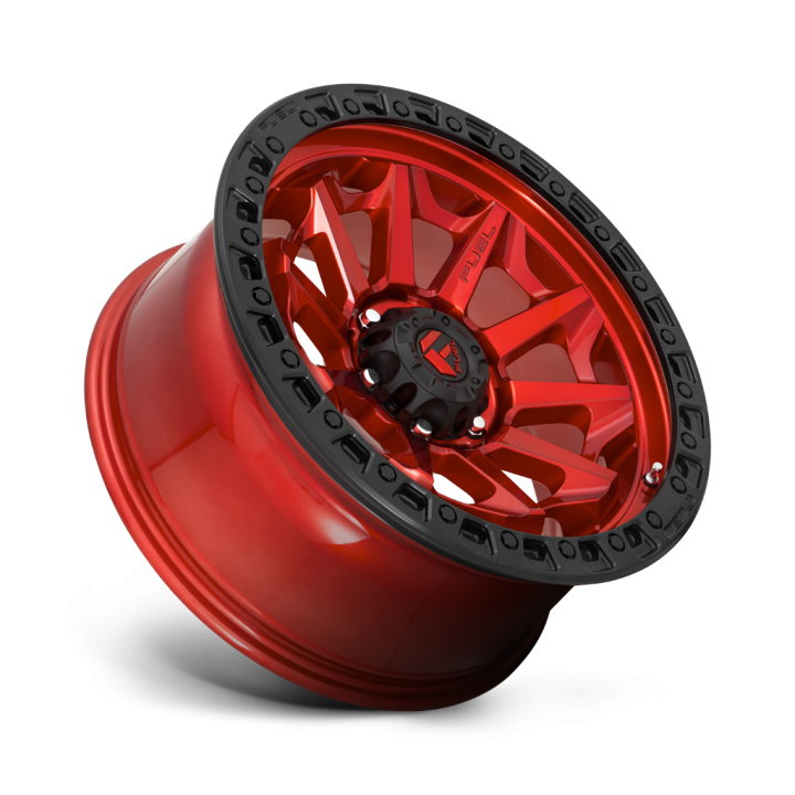 Felga aluminiowa D695 COVERT Candy Red Black Bead Ring FUEL - ujęcie 2