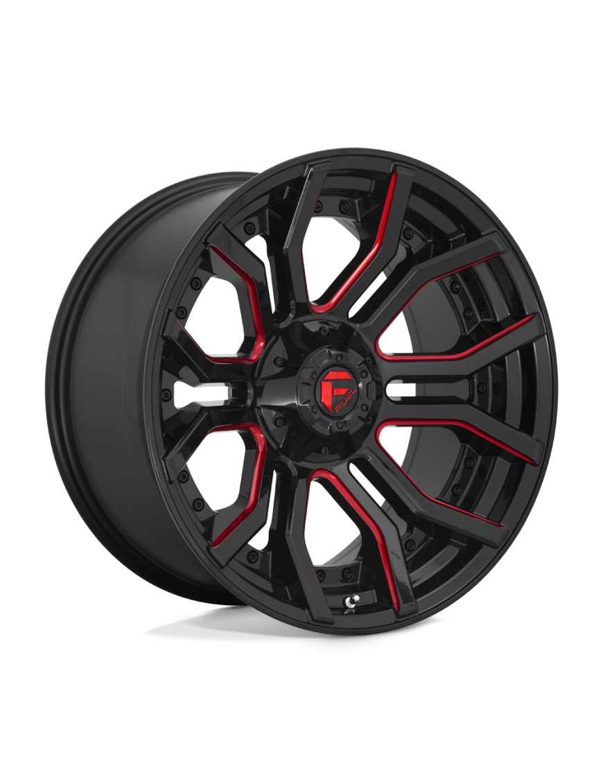 Felga aluminiowa D712 RAGE Gloss Black Red Tinted Clear FUEL