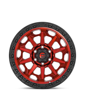 Felga aluminiowa D695 COVERT Candy Red Black Bead Ring FUEL - ujęcie 3