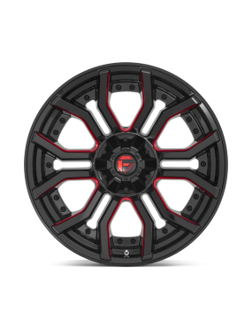 Felga aluminiowa D712 RAGE Gloss Black Red Tinted Clear FUEL - ujęcie 3