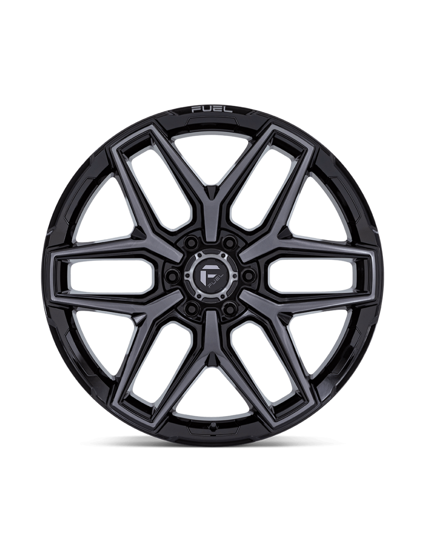 Felga aluminiowa FLUX Gloss Black Brush Fc Gray Ddt FUEL - ujęcie 3