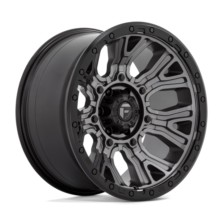 Felga aluminiowa D825 TRACTION Matte Gunmetal W/ Black Ring FUEL