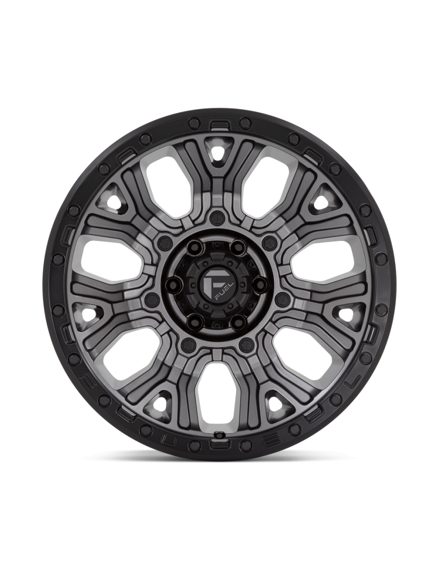 Felga aluminiowa D825 TRACTION Matte Gunmetal W/ Black Ring FUEL - ujęcie 2