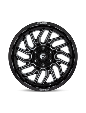 Felga aluminiowa D807 HURRICANE Gloss Black Milled FUEL - ujęcie 3