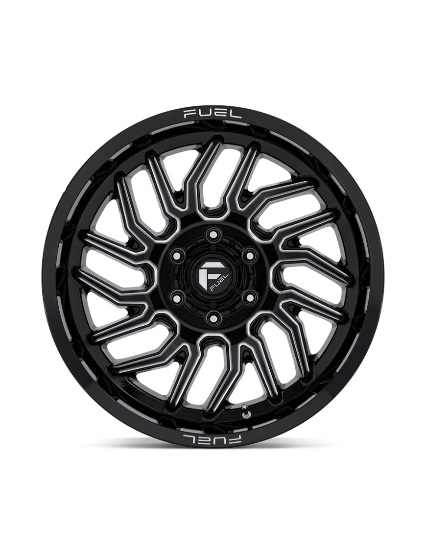 Felga aluminiowa D807 HURRICANE Gloss Black Milled FUEL - ujęcie 3