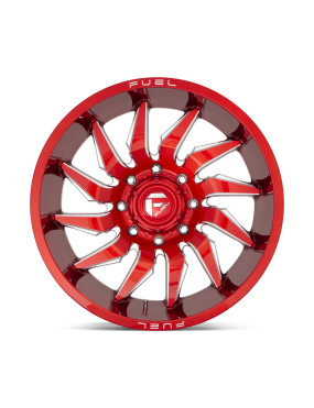 Felga aluminiowa D745 SABER Candy Red Milled FUEL - ujęcie 3