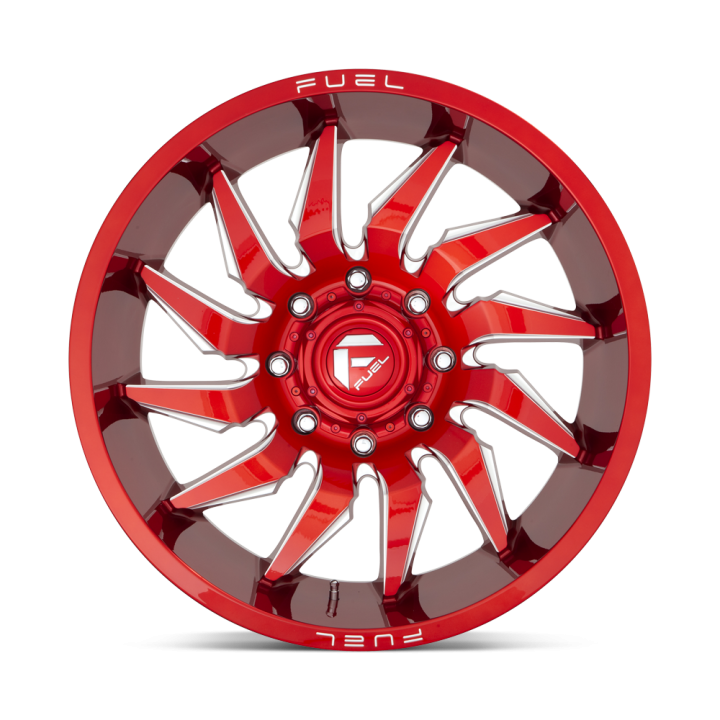 Felga aluminiowa D745 SABER Candy Red Milled FUEL - ujęcie 3