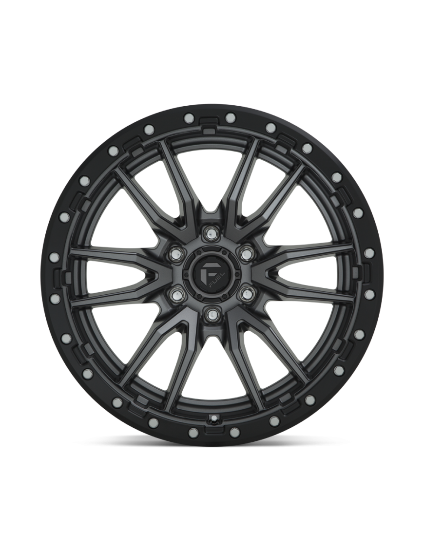 Felga aluminiowa D680 REBEL Matte Gun Metal Black Bead Ring FUEL - ujęcie 3