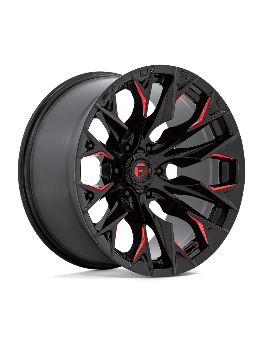 Felga aluminiowa D823 FLAME Gloss Black Milled W/ Candy Red FUEL