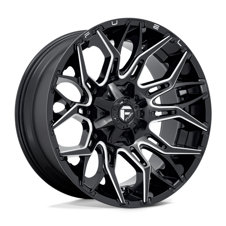 Felga aluminiowa D769 TWITCH Glossy Black Milled FUEL