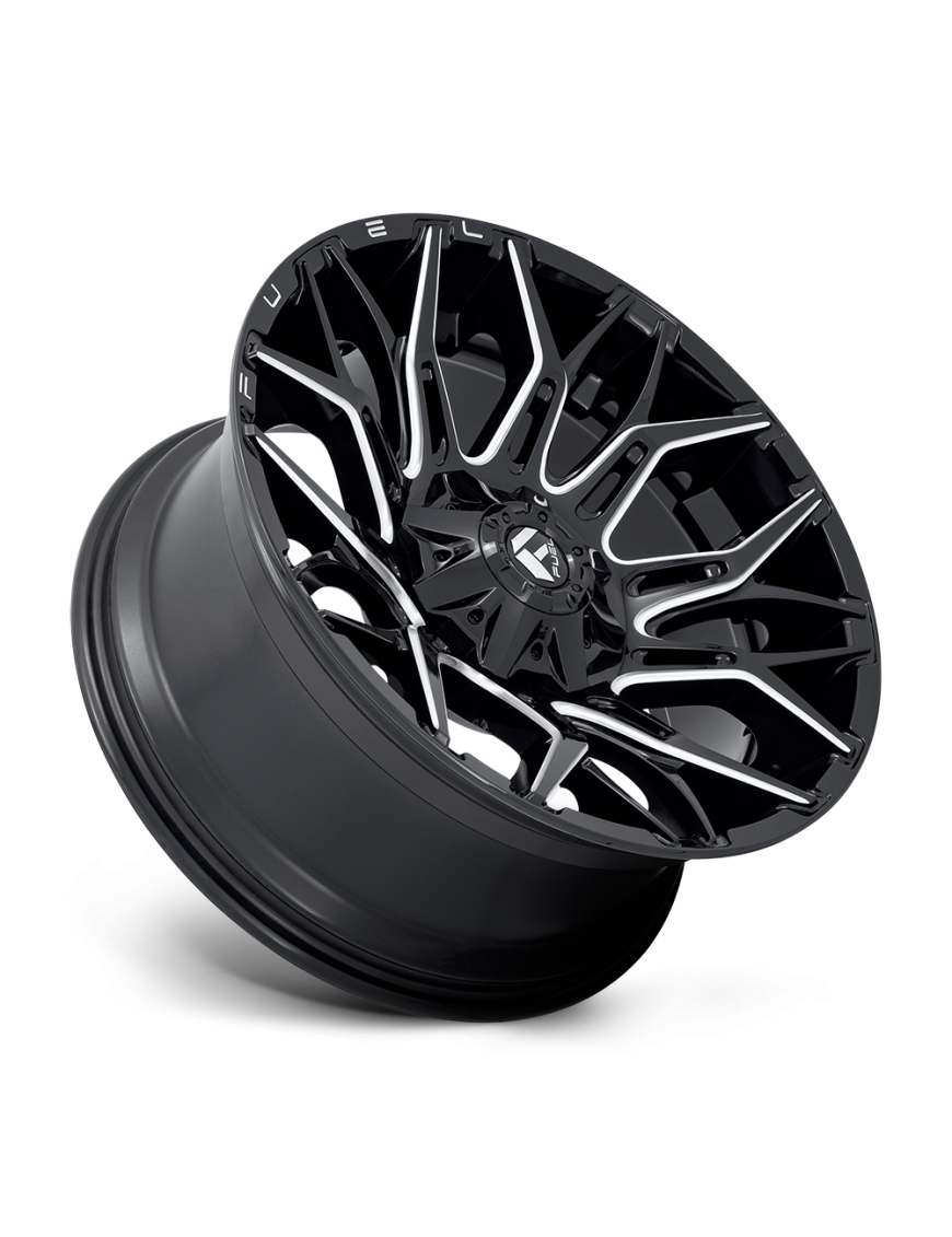 Felga aluminiowa D769 TWITCH Glossy Black Milled FUEL - ujęcie 2