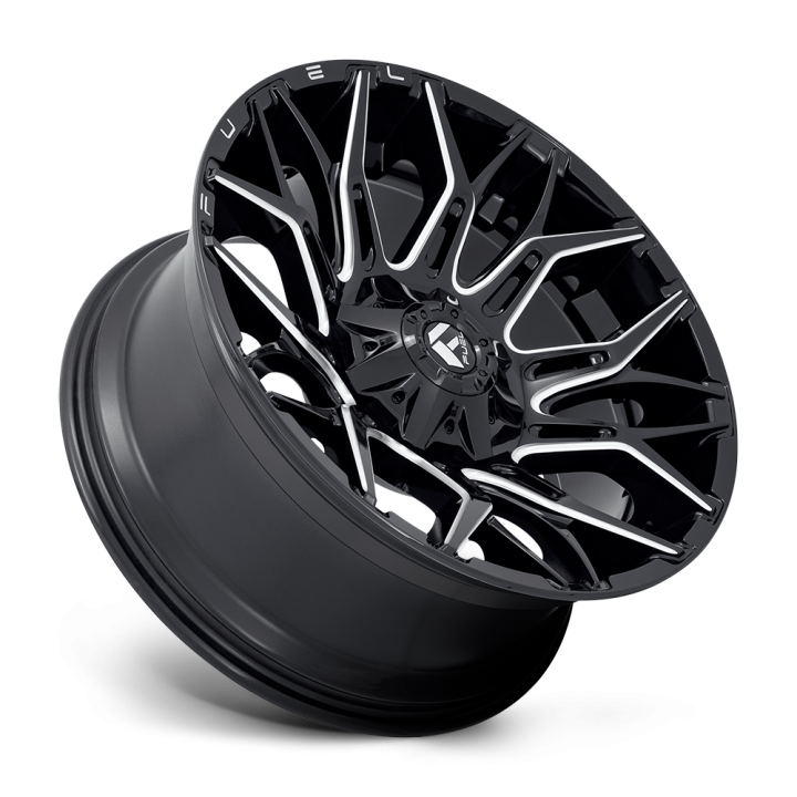 Felga aluminiowa D769 TWITCH Glossy Black Milled FUEL - ujęcie 2