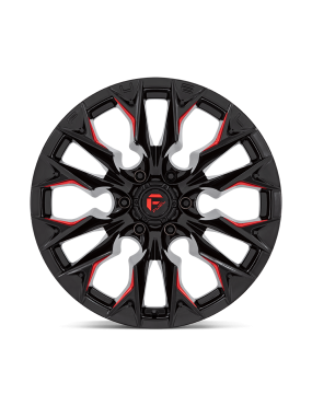 Felga aluminiowa D823 FLAME Gloss Black Milled W/ Candy Red FUEL - ujęcie 3