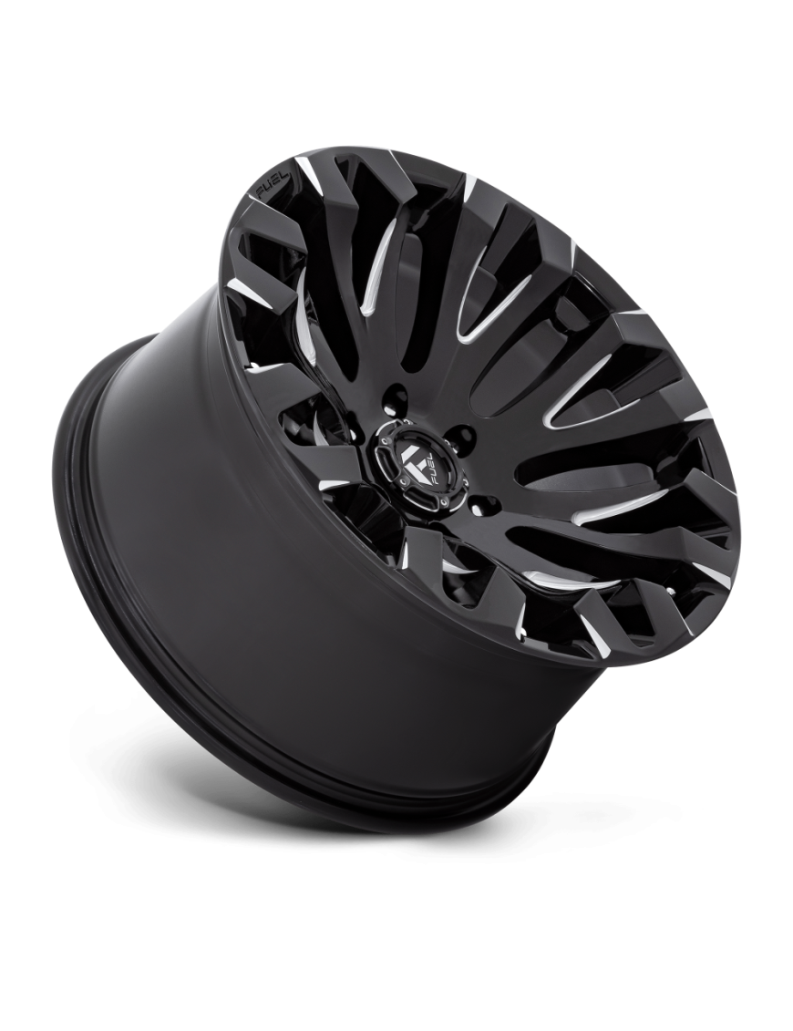 Felga aluminiowa D828 QUAKE Gloss Black Milled FUEL - ujęcie 2
