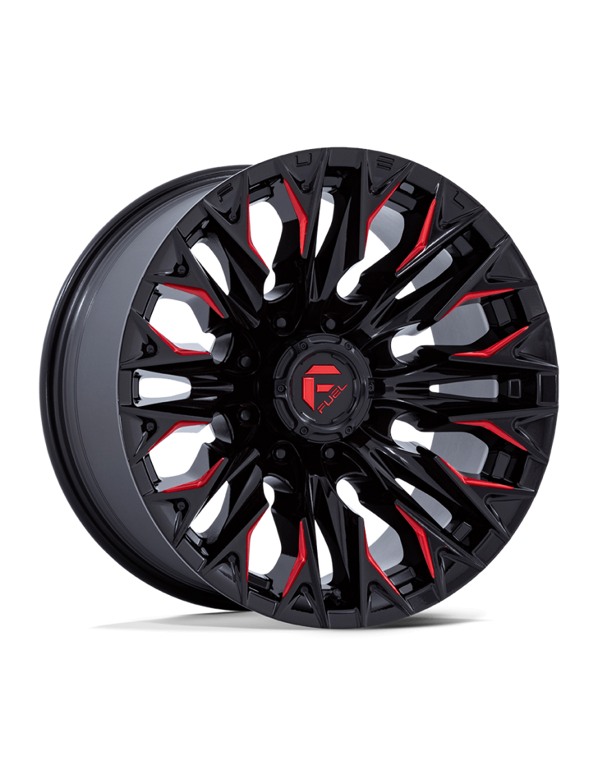 Felga aluminiowa D823 FLAME Gloss Black Milled W/ Candy Red FUEL