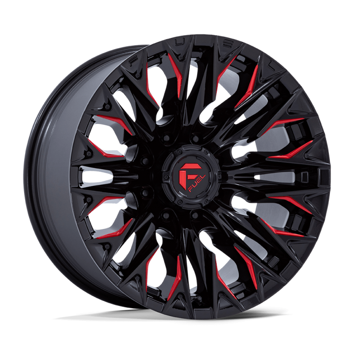 Felga aluminiowa D823 FLAME Gloss Black Milled W/ Candy Red FUEL